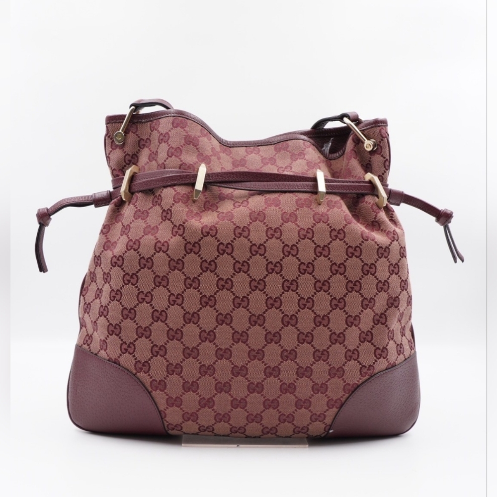 CD12 💖 Gucci Horsebit 1955 Messenger Bag GG Canvas Large - Picture 4 of 14